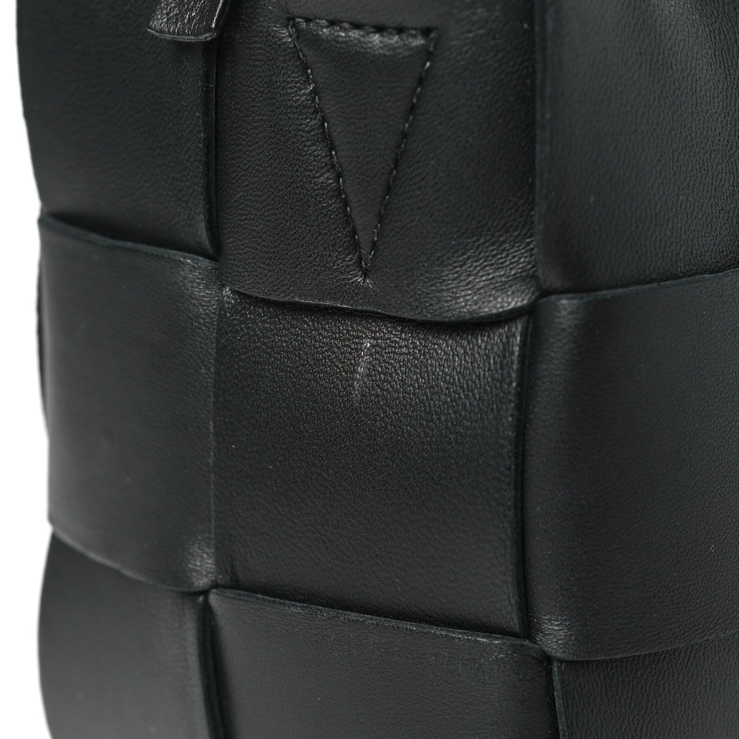 Bottega Veneta Lambskin Maxi Intrecciato Brick Cassette Bag Black 11 of 11