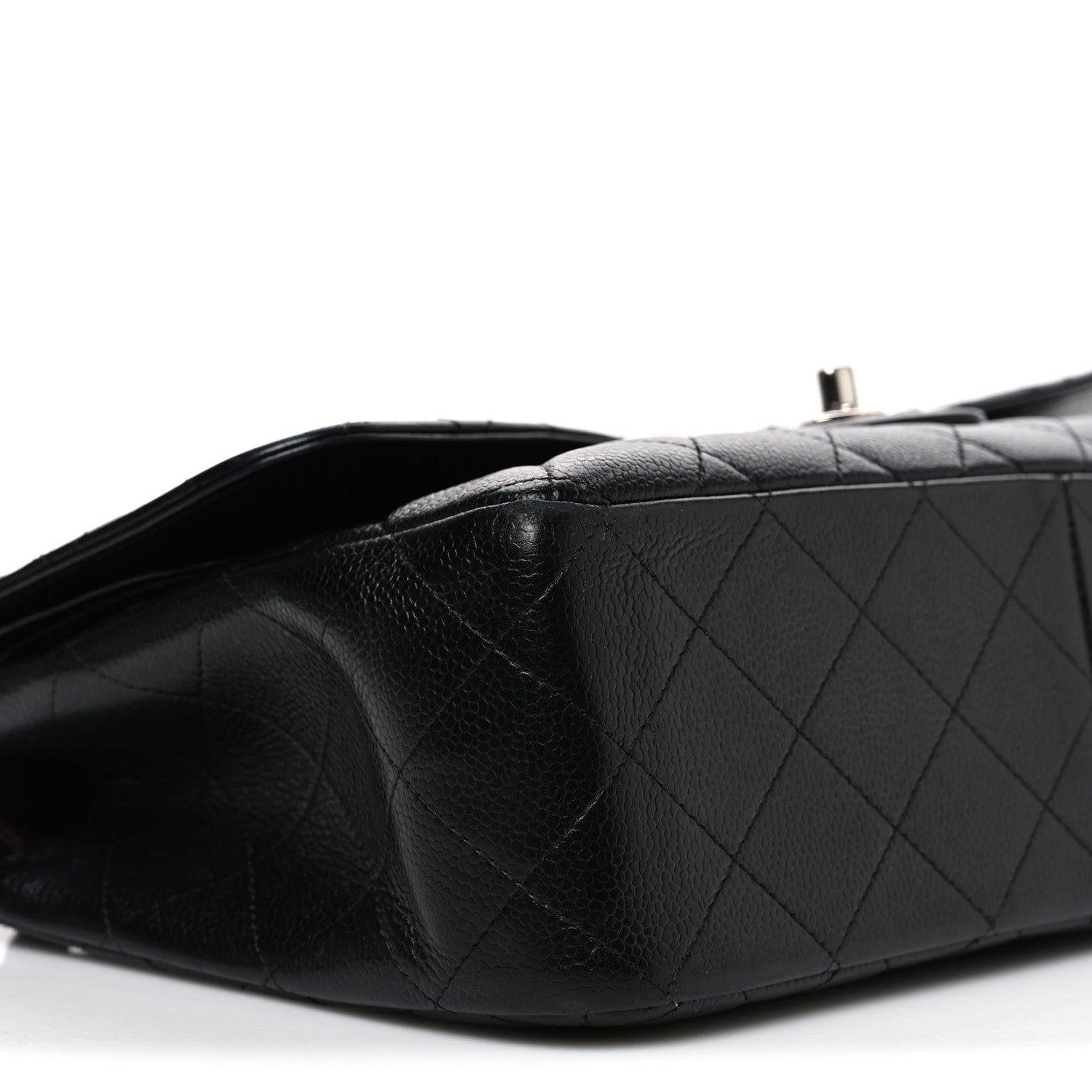 Chanel Caviar Quilted Jumbo Double Flap Black 9 of 10