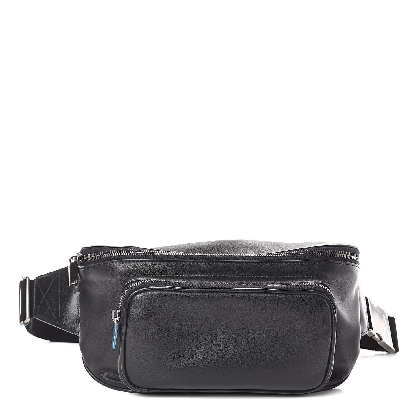 Lambskin Subway Belt Bag Black