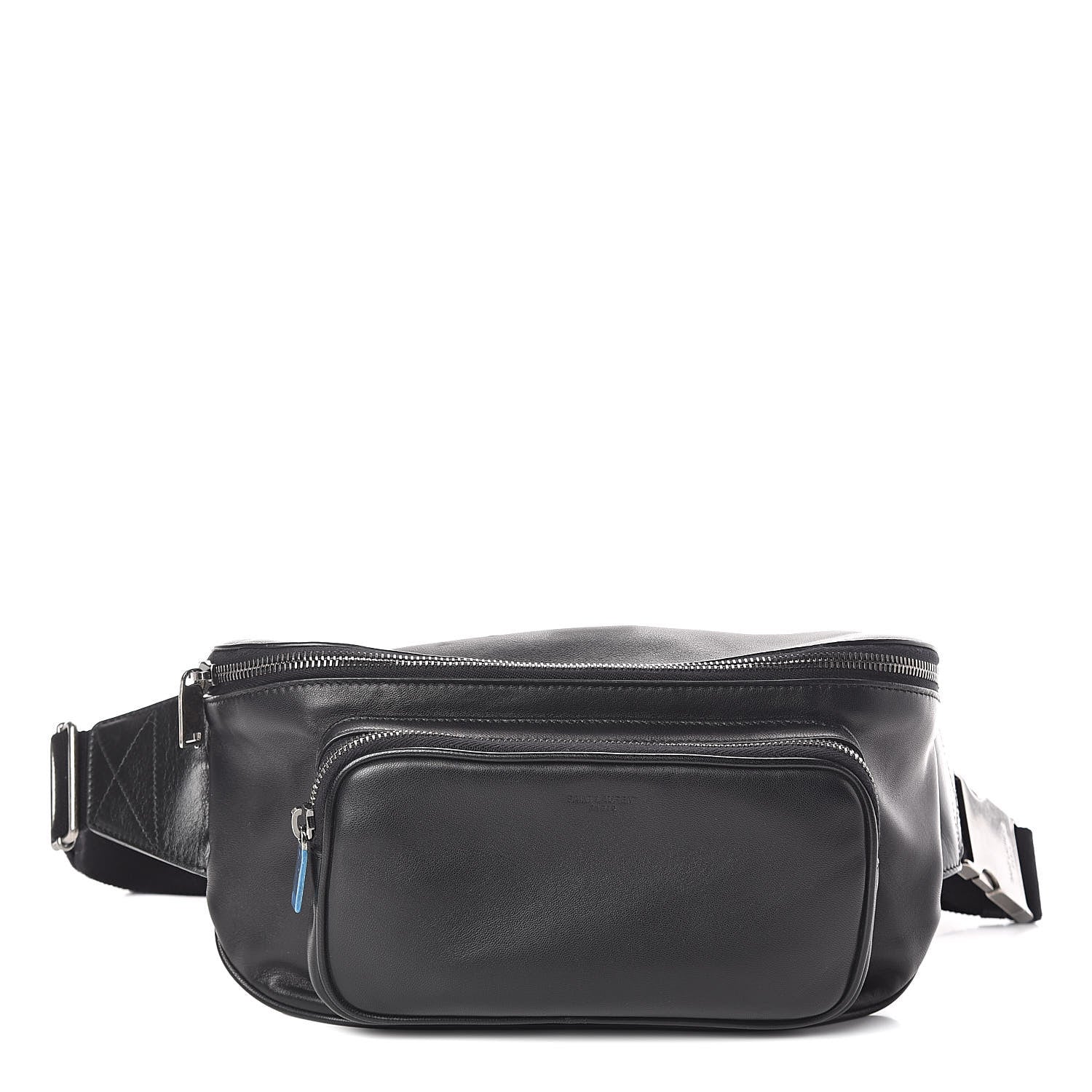Saint Laurent Lambskin Subway Belt Bag Black 1 of 10