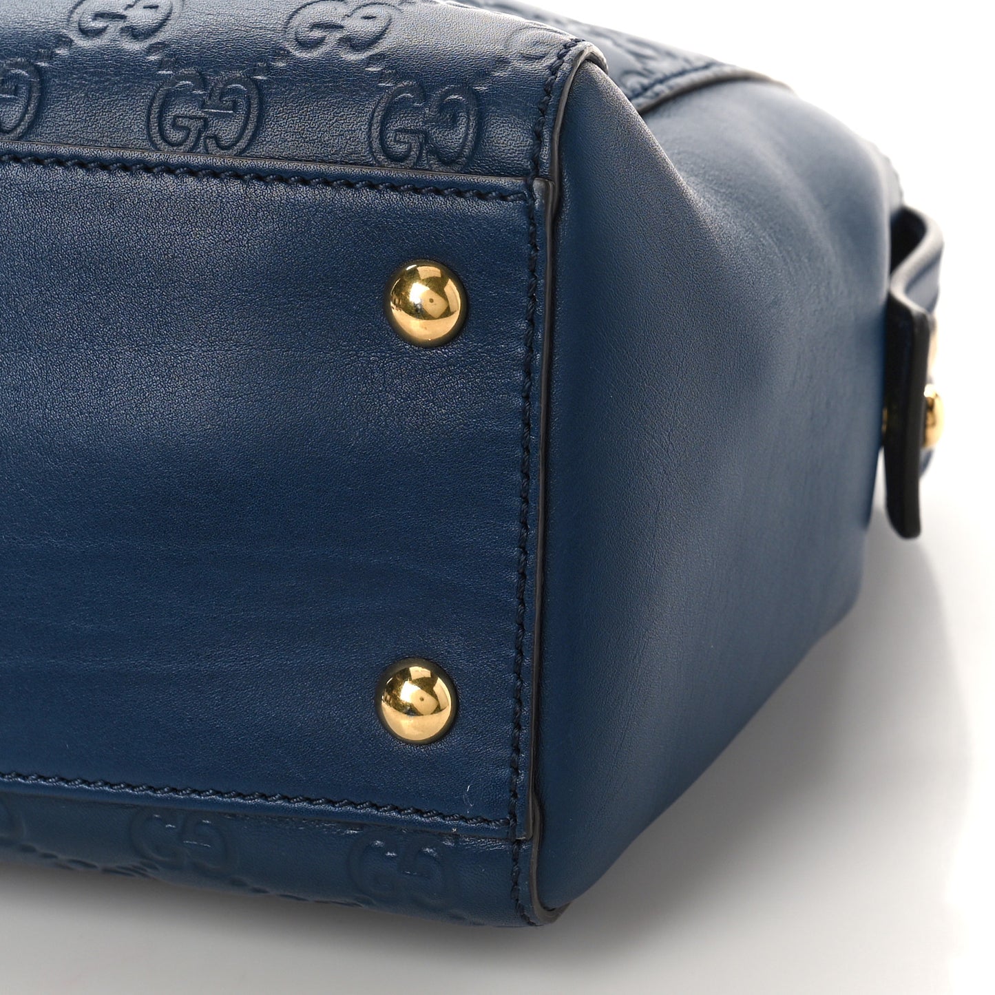 Guccissima Signature Medium Shoulder Tote Bag Blue