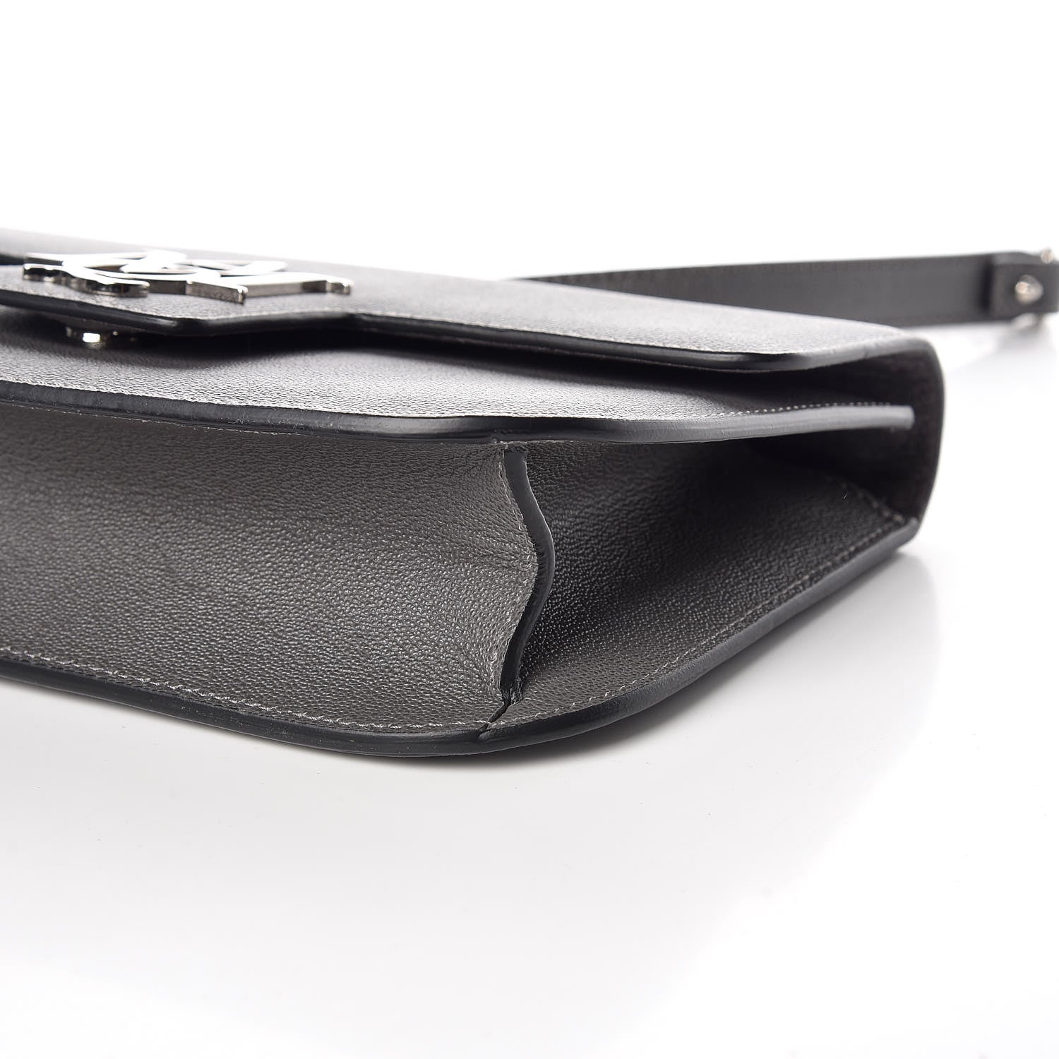 Alexander McQueen Calfskin Medium Insignia Flap Grey 6 of 8