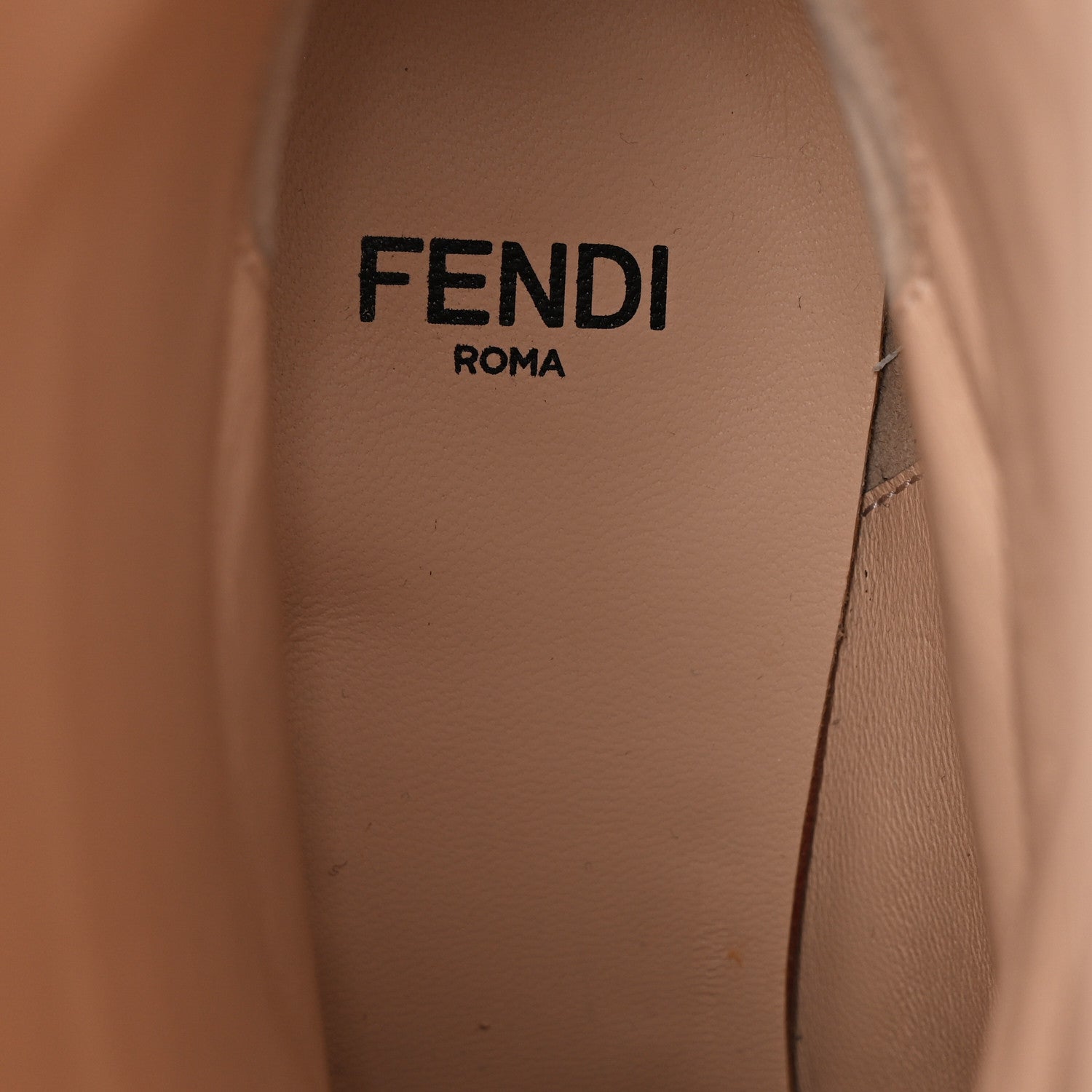 Fendi Vitello Karligraphy Tall Boots 36 Brown 7 of 8