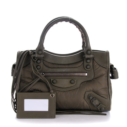 Balenciaga Nylon Agneau Rubber Hardware Mini City Khaki 1 of 8