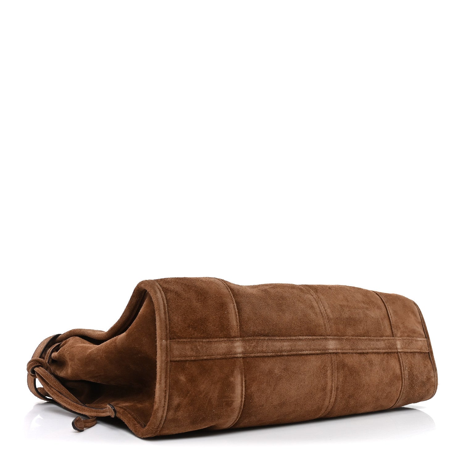 Prada Suede Large Bonnie Shoulder Bag Cacao 4 of 9