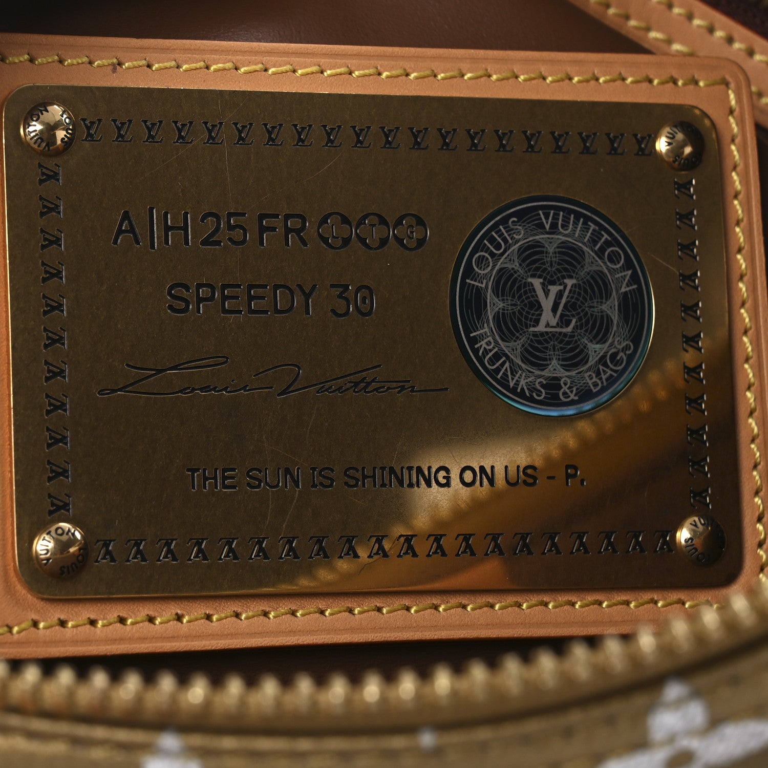 Louis Vuitton Metallic Calfskin Monogram Speedy P9 Bandouliere 30
