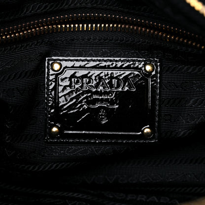 Prada Nylon Spazzolato Boston Bag Black 6 of 11