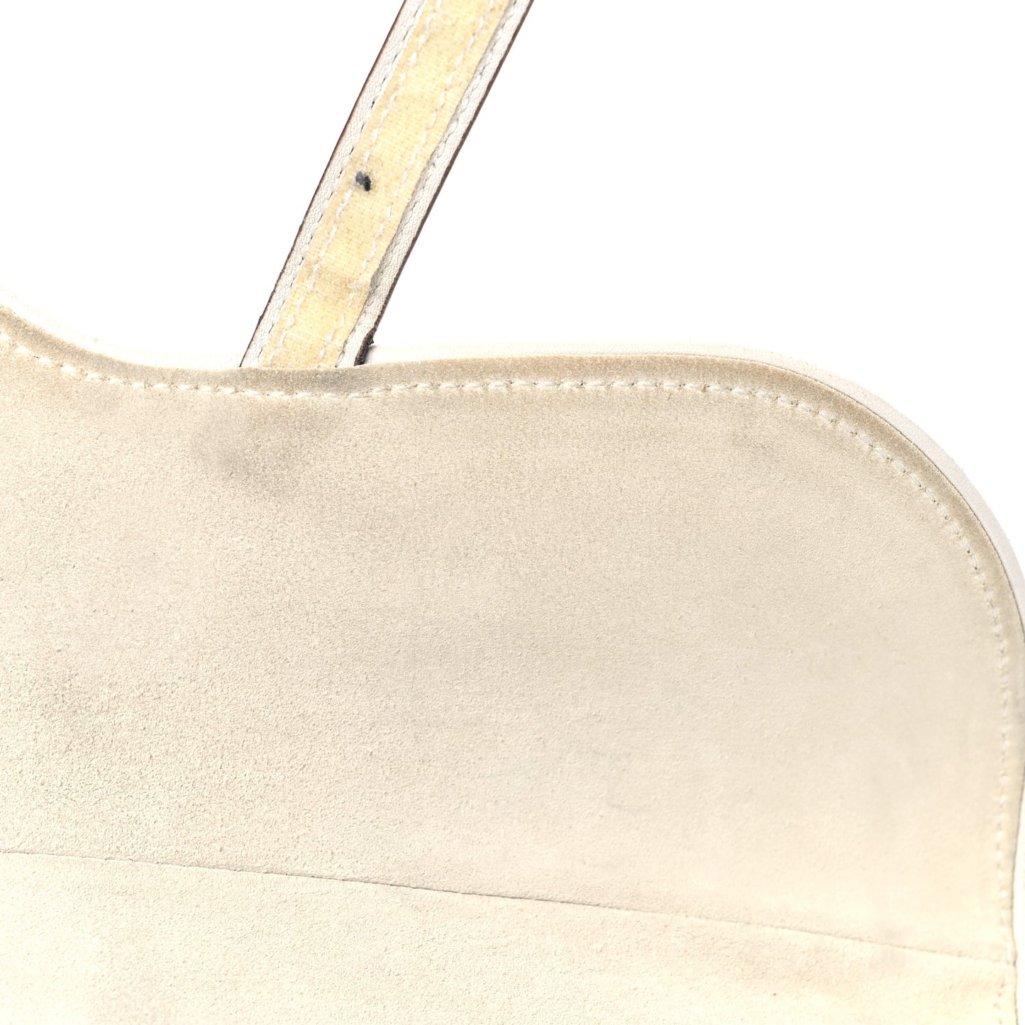 Calfskin Saddle Bag White