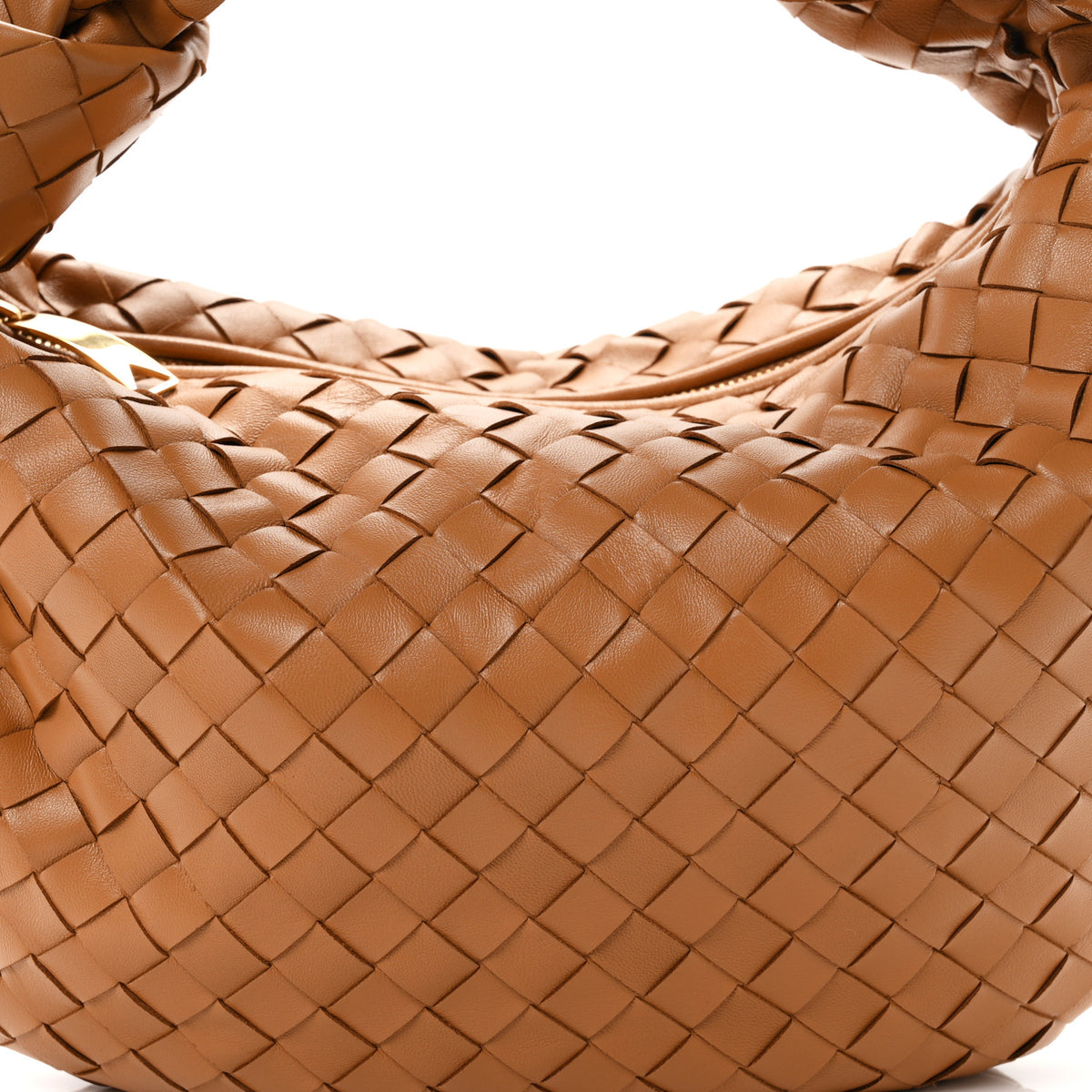 Bottega Veneta Nappa Intrecciato Teen Jodie Hobo Caramel 8 of 10