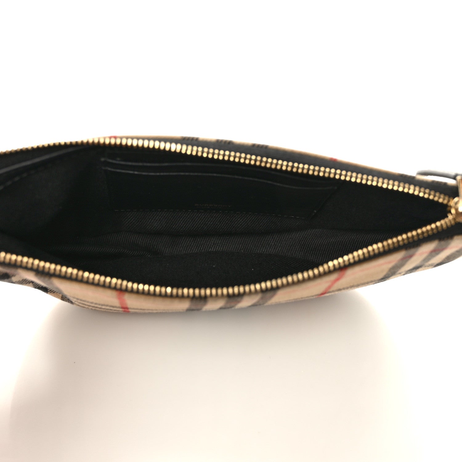 Burberry Vintage Check Calfskin Olympia Pouch Archive Beige 5 of 10