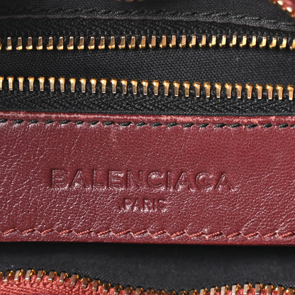 Balenciaga Chevre Gold Metallic Edge Hardware City Bordeaux 6 of 10