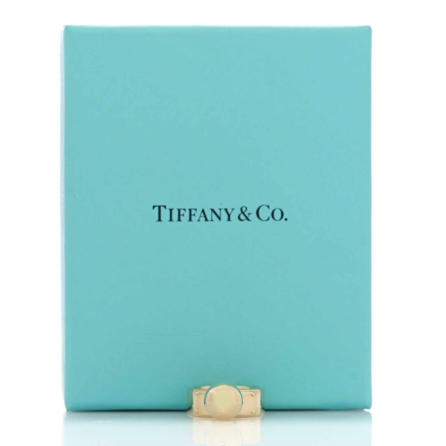 Tiffany 18K Yellow Gold Hardwear Dangle Ball Ring 49 4.75 5 of 5