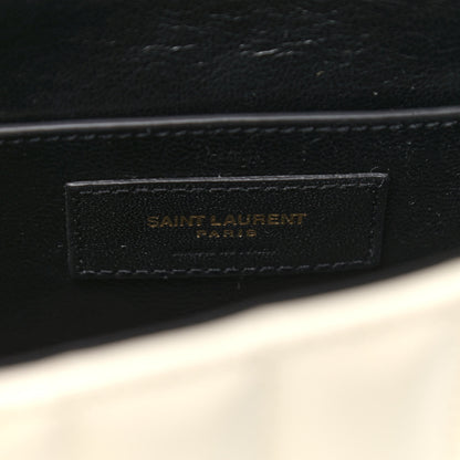 Saint Laurent Patent Calfskin Matelasse Monogram Medium Vicky Chain Bag White 6 of 8