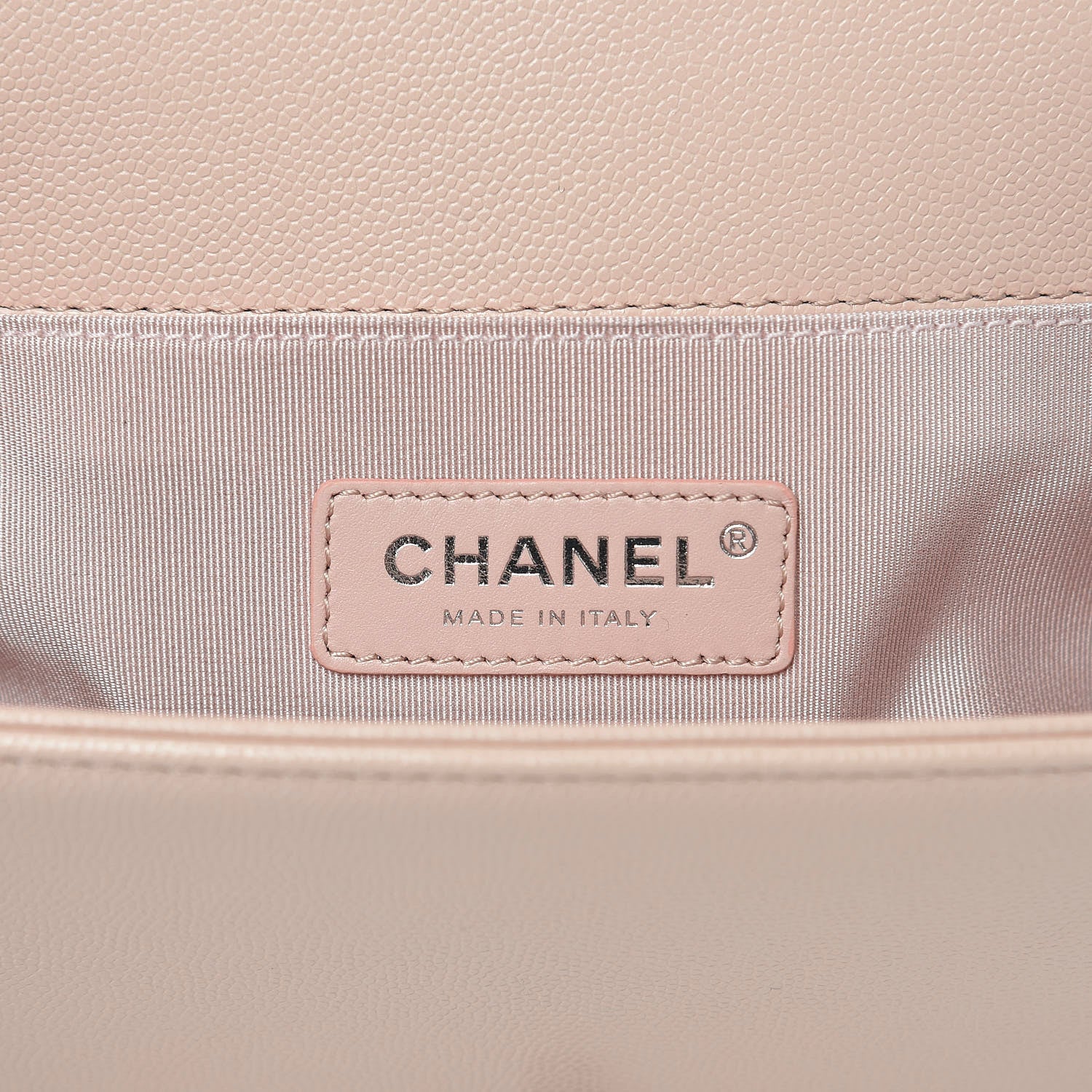 Chanel Caviar Chevron Quilted Medium Boy Flap Light Beige 9 of 9