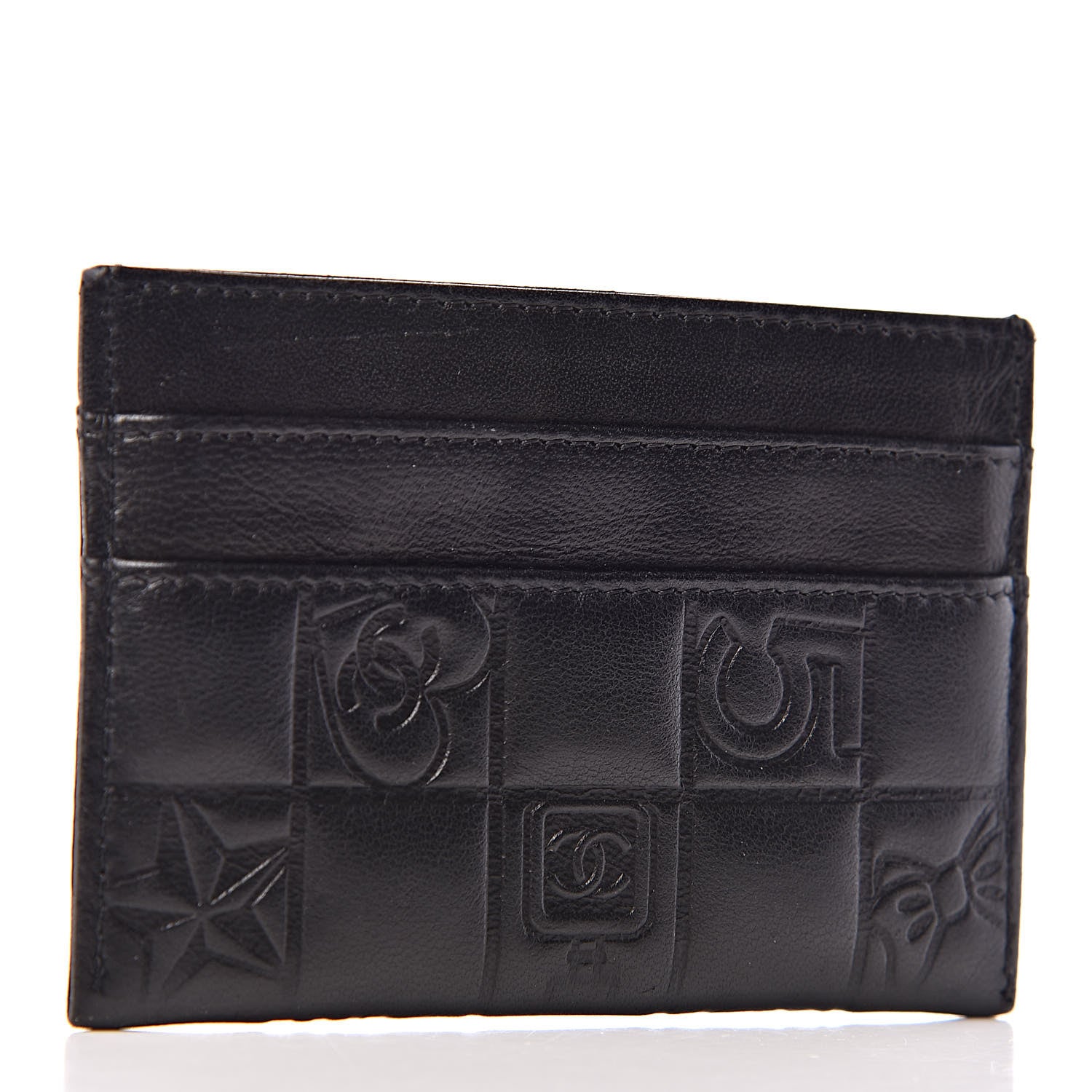 Chanel Lambskin Quilted Precious Symbols Card Holder Black 3 of 8