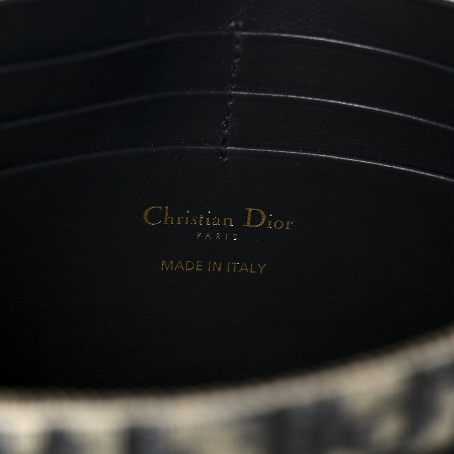 Christian Dior Oblique Saddle Chain Pouch Blue 6 of 10
