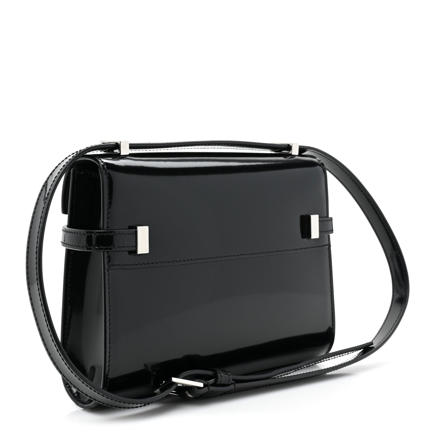 Spazzolato Mini Manhattan Shoulder Bag Black