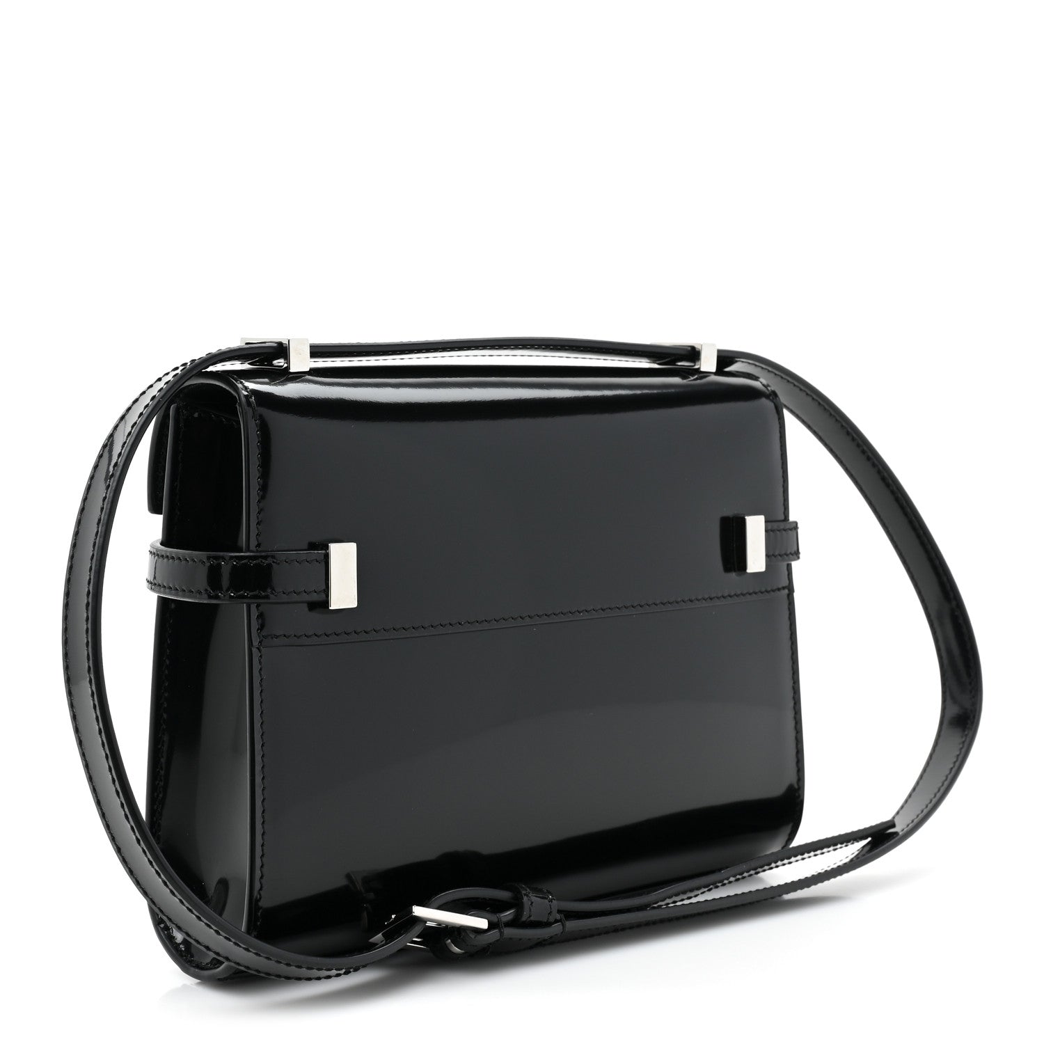 Saint Laurent Spazzolato Mini Manhattan Shoulder Bag Black 3 of 12