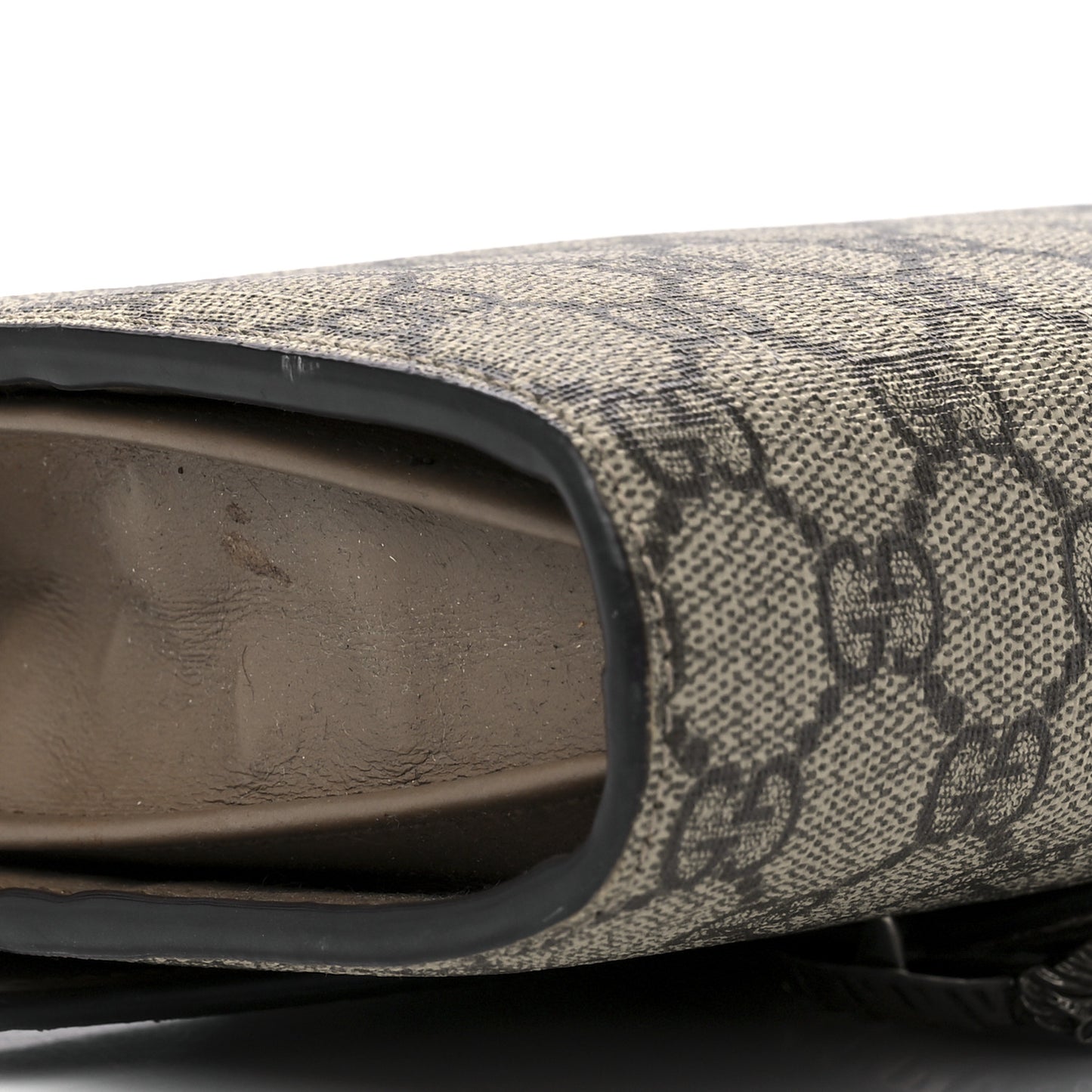 GG Supreme Monogram Mini Dionysus Chain Wallet Beige Taupe