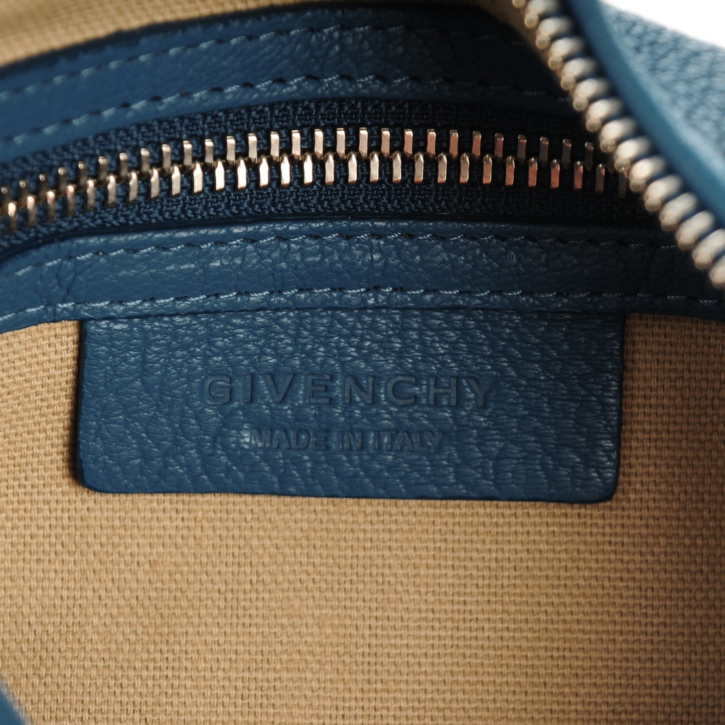 Sugar Goatskin Mini Pandora Medium Blue