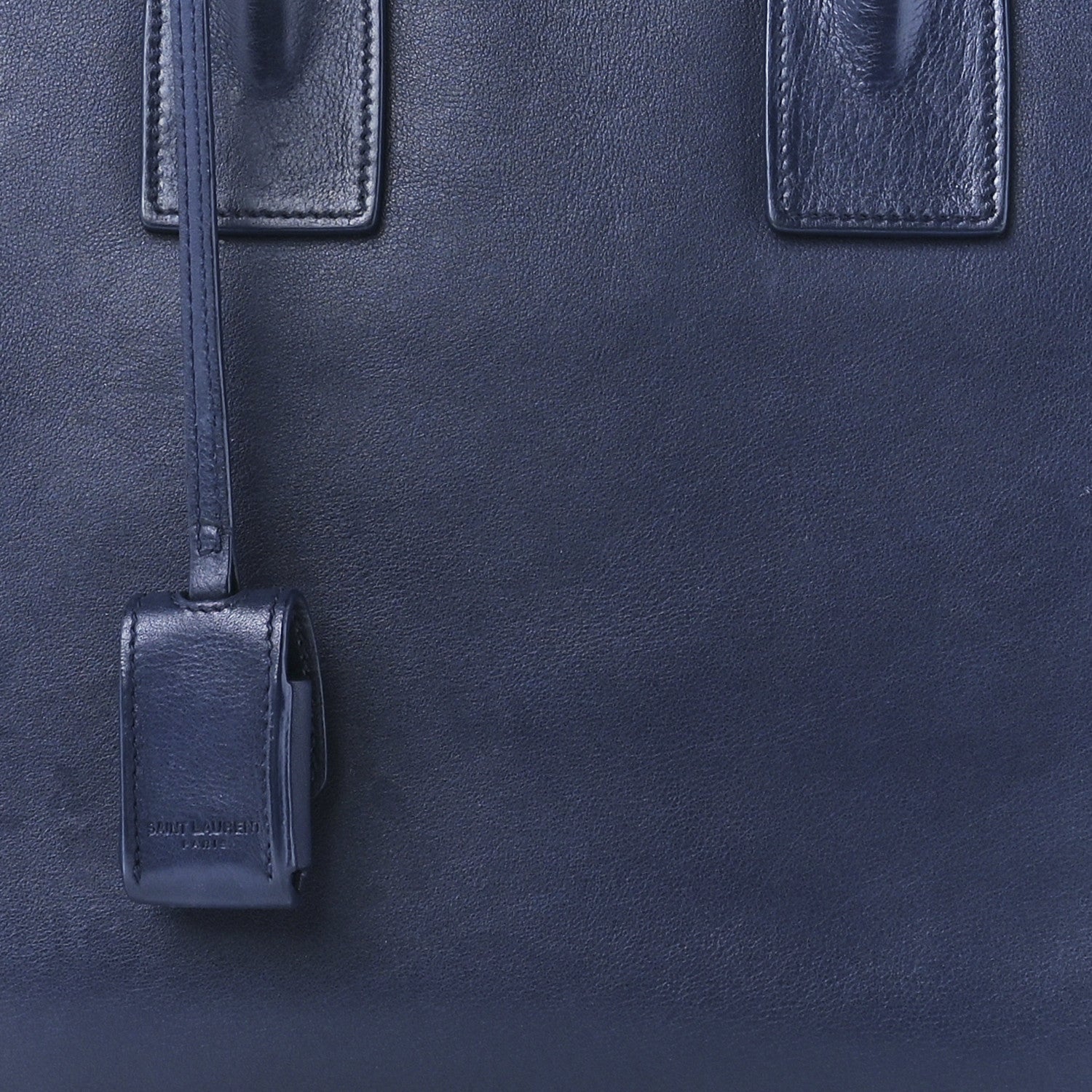 Saint Laurent Calfskin Small Sac De Jour Marine 10 of 13