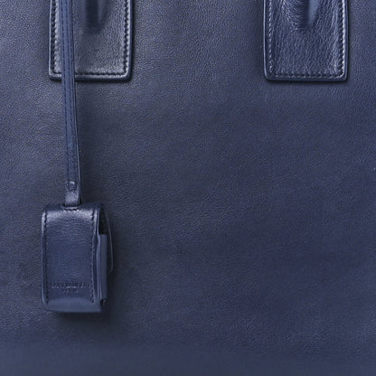 Saint Laurent Calfskin Small Sac De Jour Marine 10 of 13