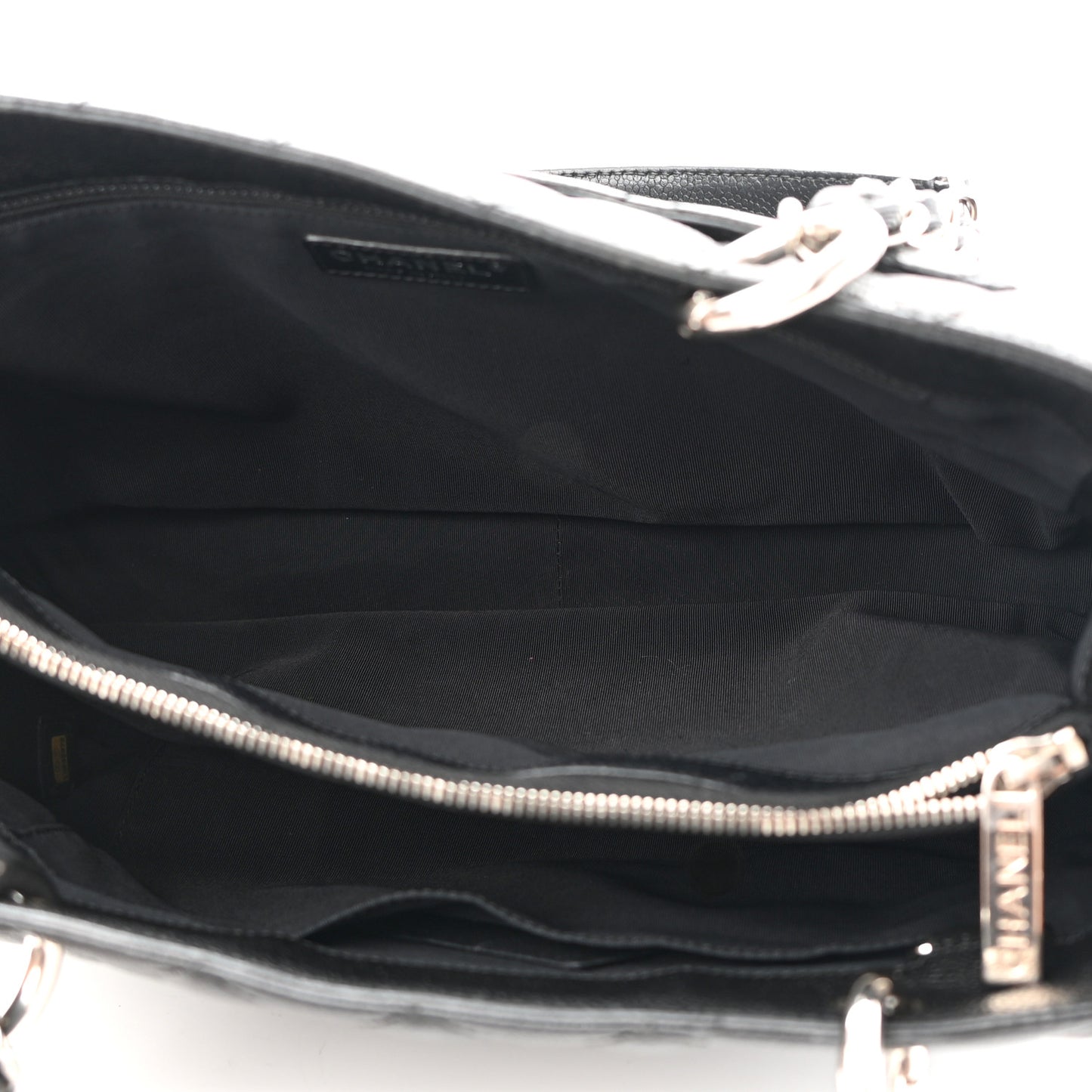 Caviar Quilted Grand Shopping Tote GST Black