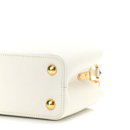 Louis Vuitton Taurillon Capucines BB Blanc Casse 8 of 9