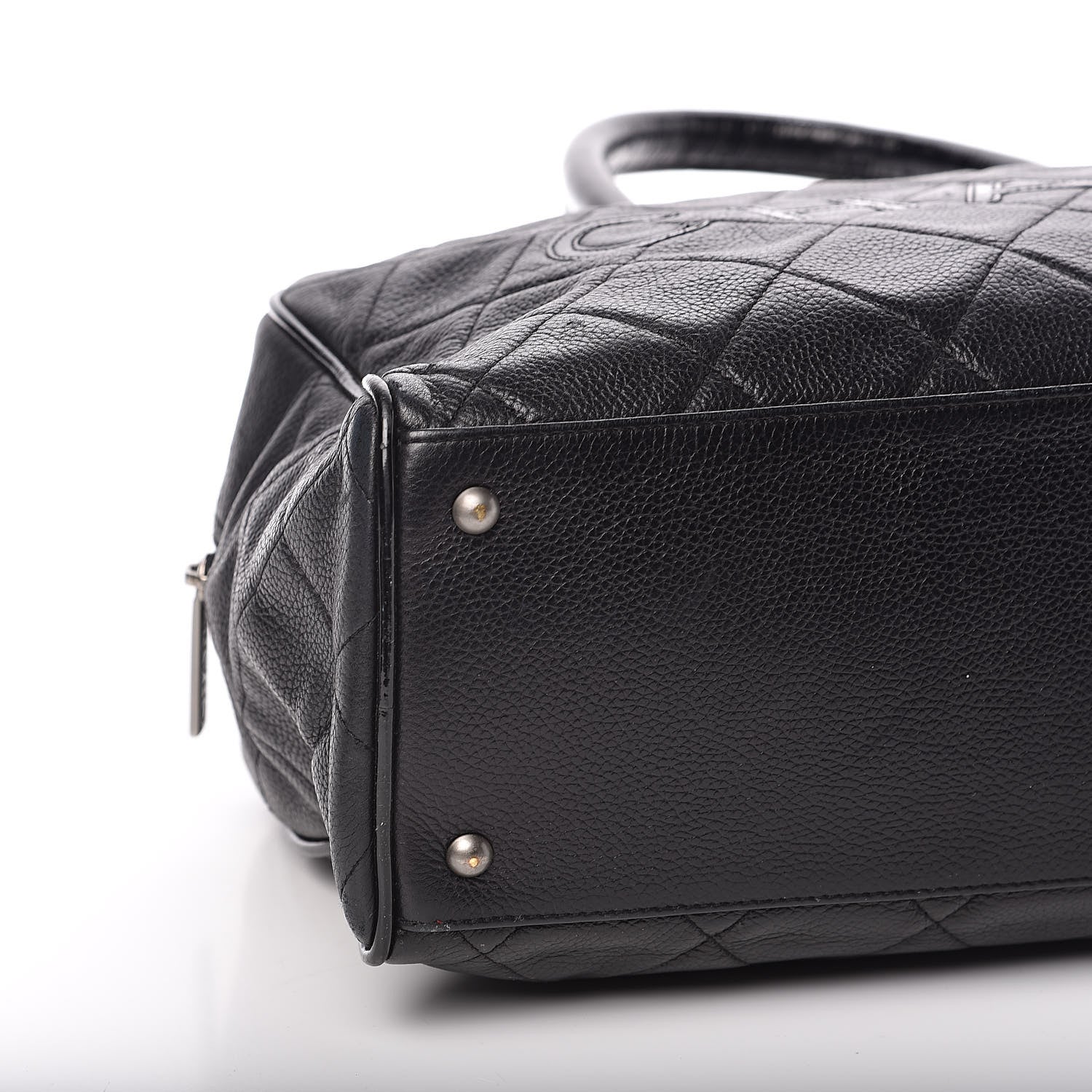 Chanel Caviar Patent Quilted Large Bowler Black 8 of 10