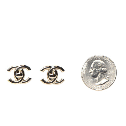 Chanel CC Turnlock Earrings Gold 2 of 5