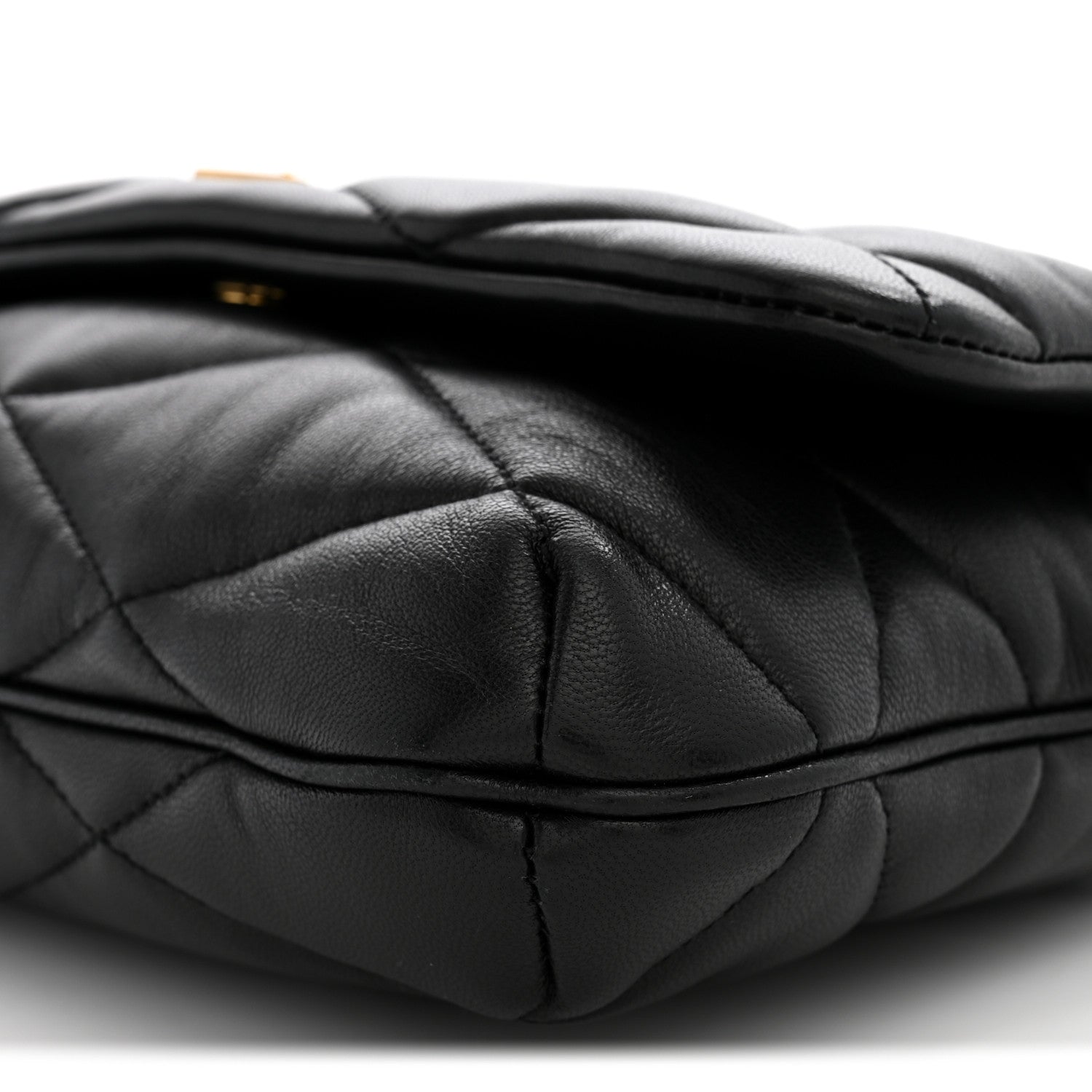 Saint Laurent Lambskin Quilted Le 57 Diamond Shoulder Bag Black 10 of 10