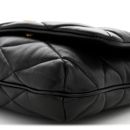 Saint Laurent Lambskin Quilted Le 57 Diamond Shoulder Bag Black 10 of 10