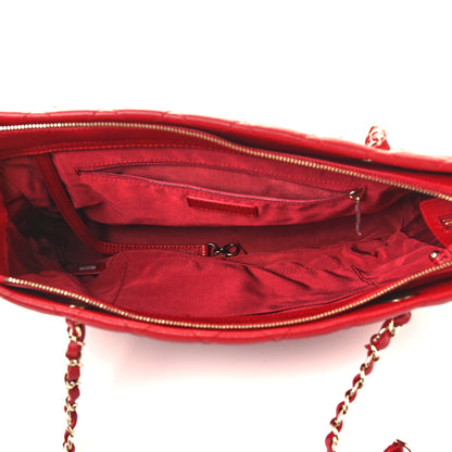 Chanel Caviar Quilted Rolled Up Tote Red 4 of 10