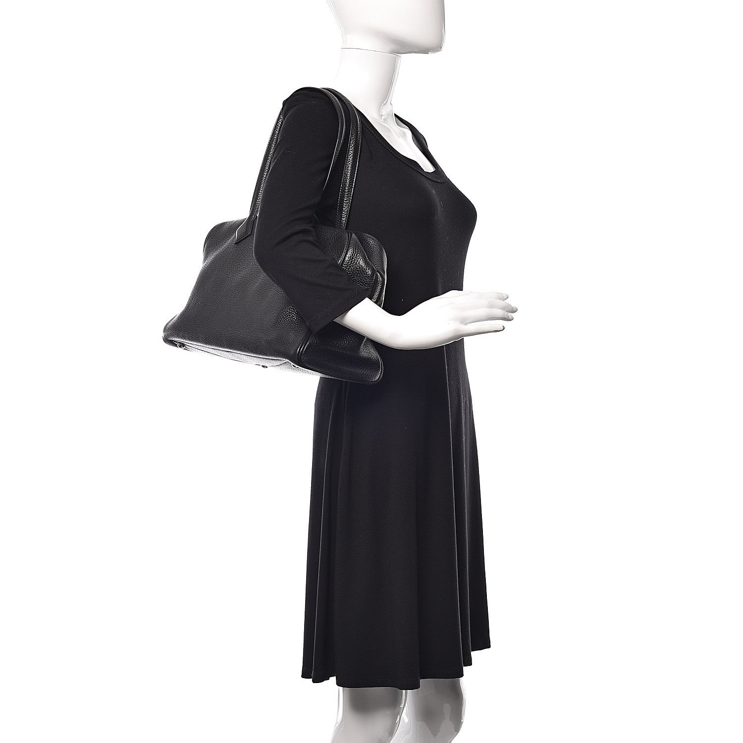 Hermes Taurillon Clemence Victoria II 35 Black 2 of 10