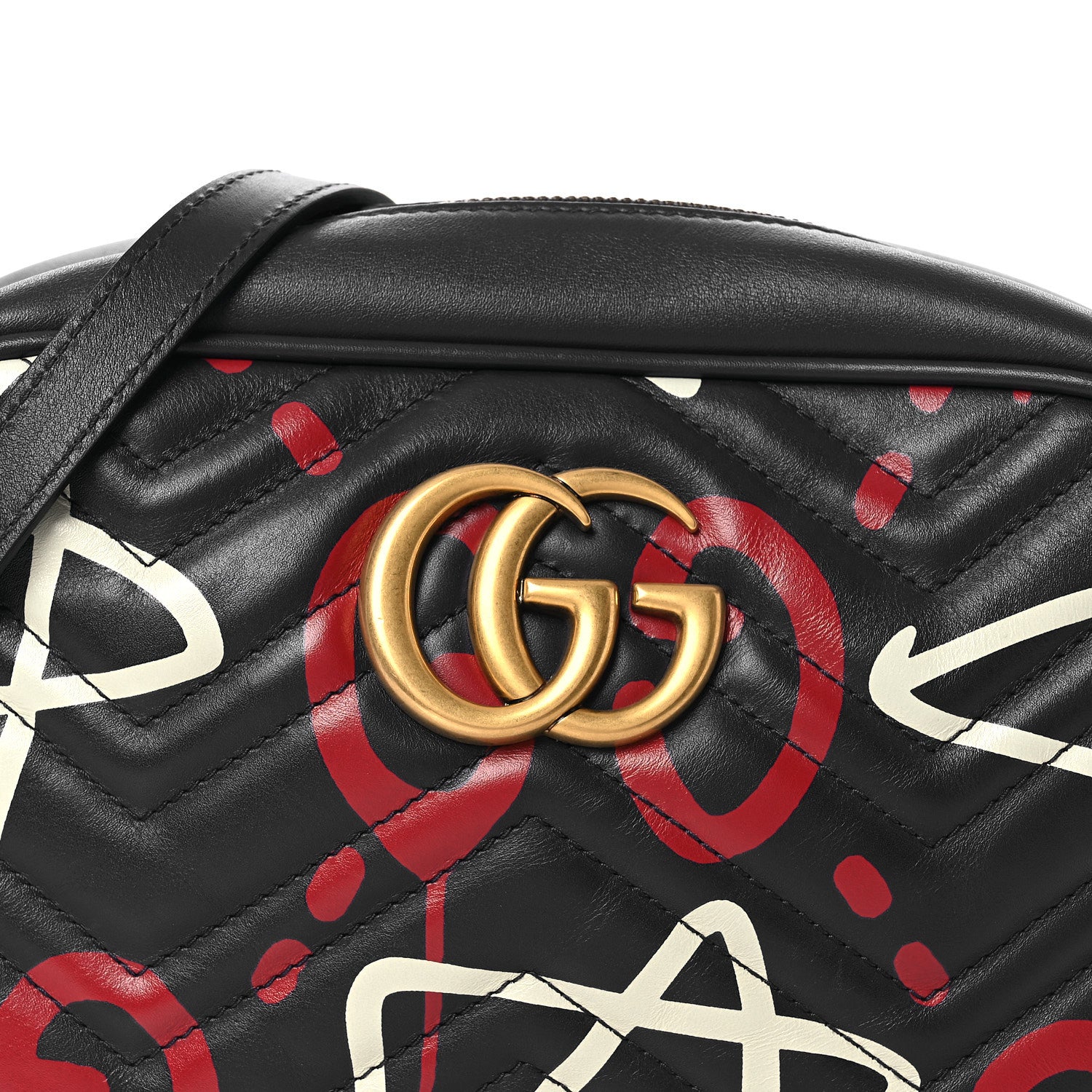 Gucci Calfskin Matelasse GucciGhost Small GG Marmont Chain