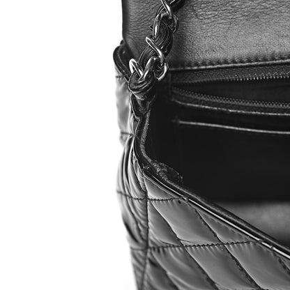Chanel Patent Calfskin Quilted Mini Rectangular Flap Black 9 of 16