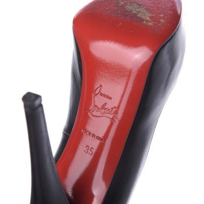 Christian Louboutin Kid Very Prive 120 Pumps 35 Black Red 10 of 11