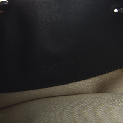 Bottega Veneta Natural Linen Matte Calfskin Quad Tote Black 8 of 9
