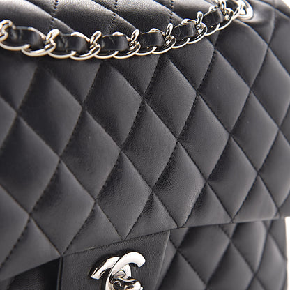 Chanel Lambskin Quilted Medium Double Flap Black 19 of 25