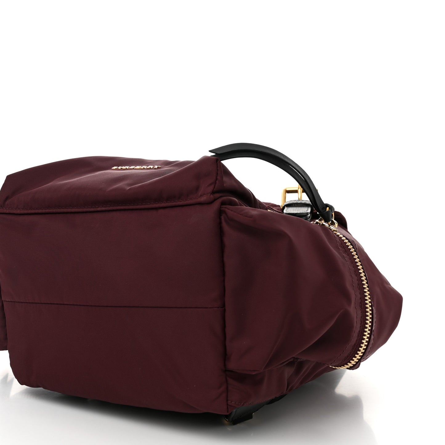Nylon Medium Rucksack Backpack Burgundy Red