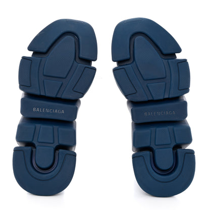 Balenciaga Technical 3D Recycled Knit Womens Speed 2.0 Sneakers 38 Monocolor Dark Navy 5 of 9