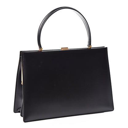 Celine Patina Box Calfskin Medium Clasp Bag Black 2 of 9