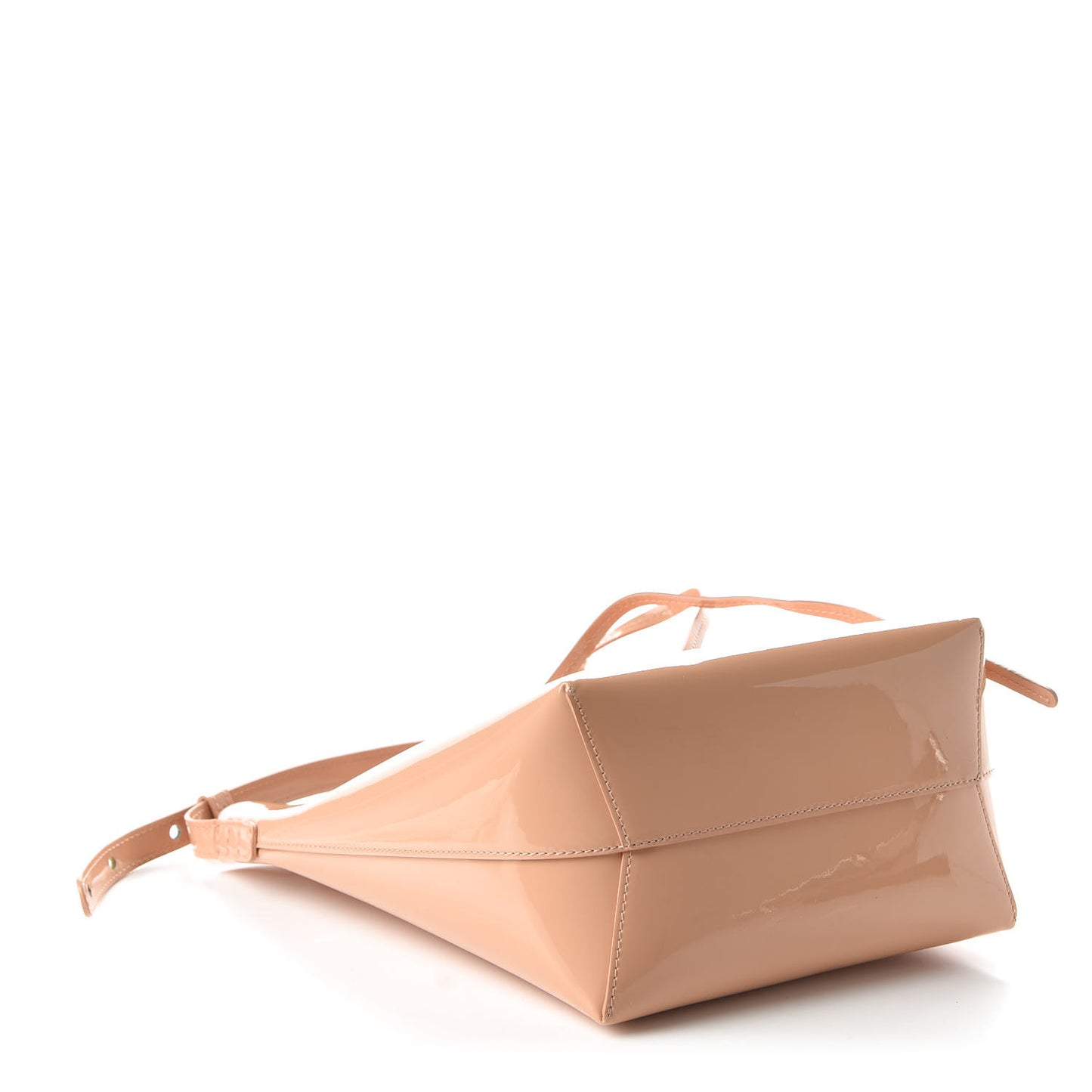 Patent Calfskin Mini Bucket Bag Rosa