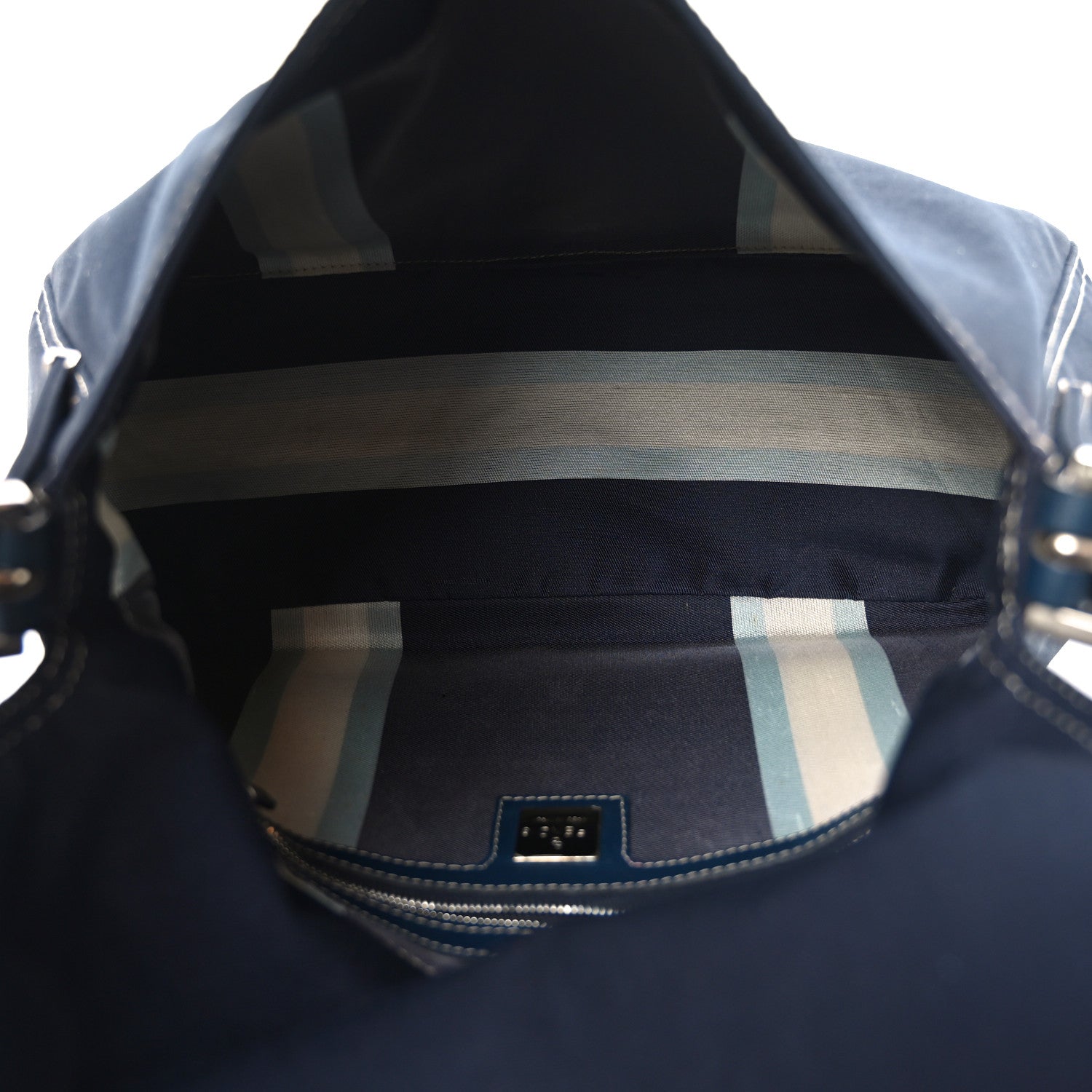 Fendi Canvas Mama Baguette Blue 5 of 10