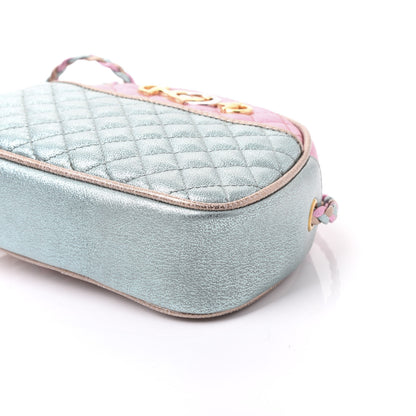 Gucci Laminated Nappa Trapuntata Mini Zumi Dome Shoulder Bag Rosa Lago Rame 9 of 9