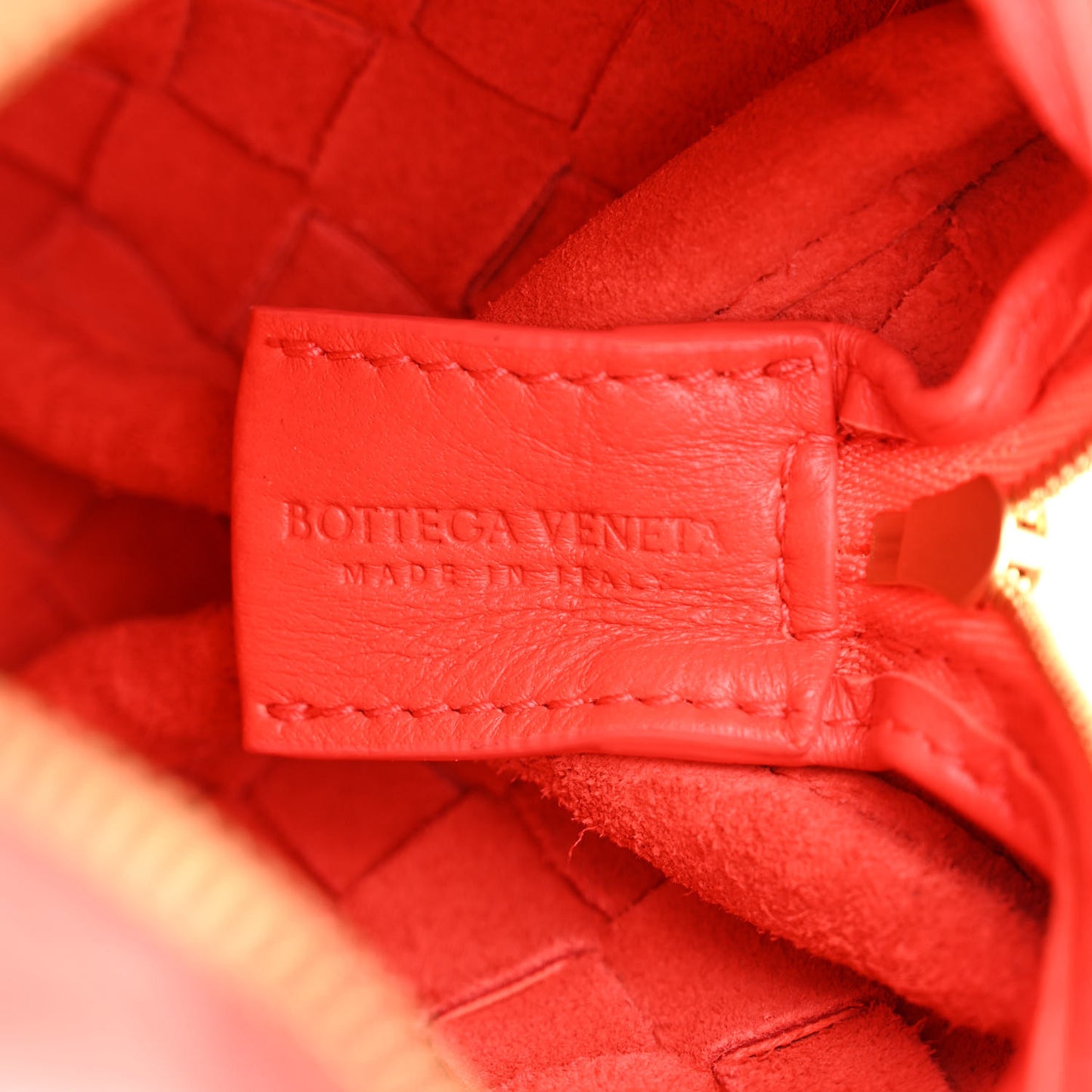 Nappa Intrecciato Mini Loop Camera Bag Sunburst