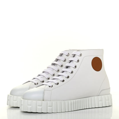 Hermes Calfskin Womens Climb Sneakers 36.5 White 3 of 11