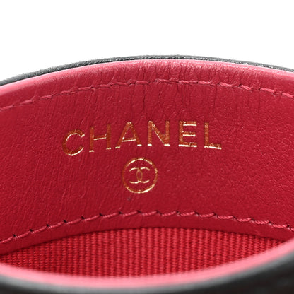Chanel Lambskin Quilted Chanel 19 Card Holder Black 8 of 14