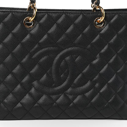 Chanel Caviar Quilted Grand Shopping Tote GST Black 8 of 10