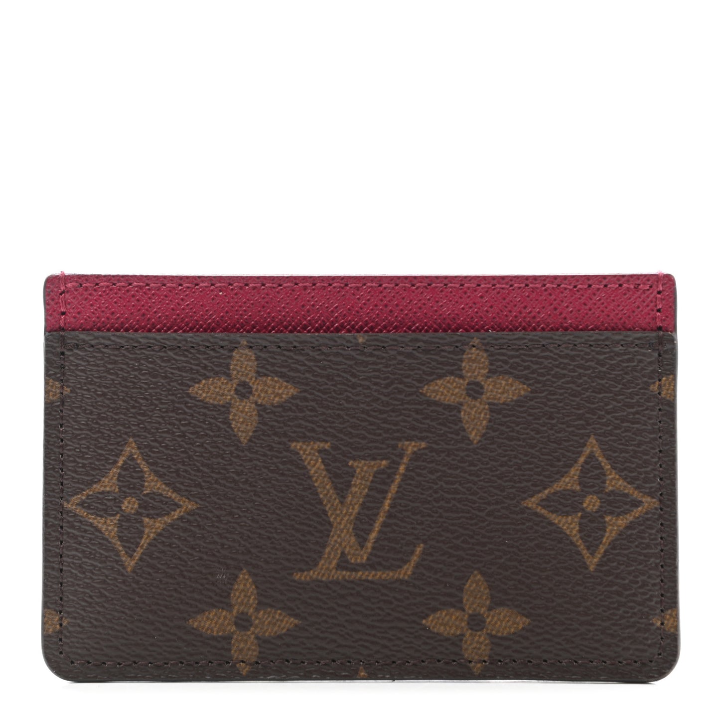 Monogram Card Holder Fuchsia